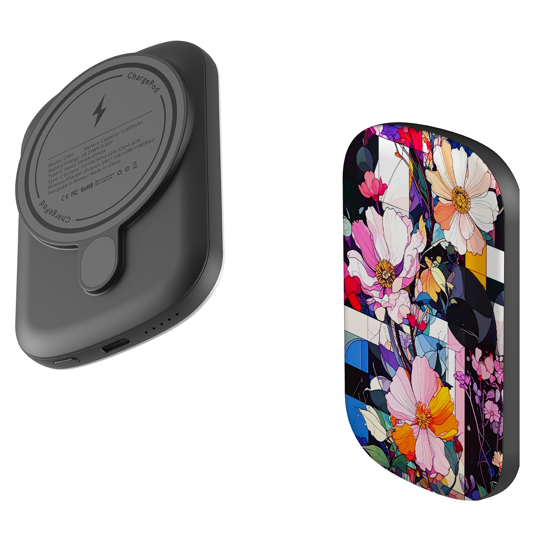 MagSafe Power Bank - Block Floral