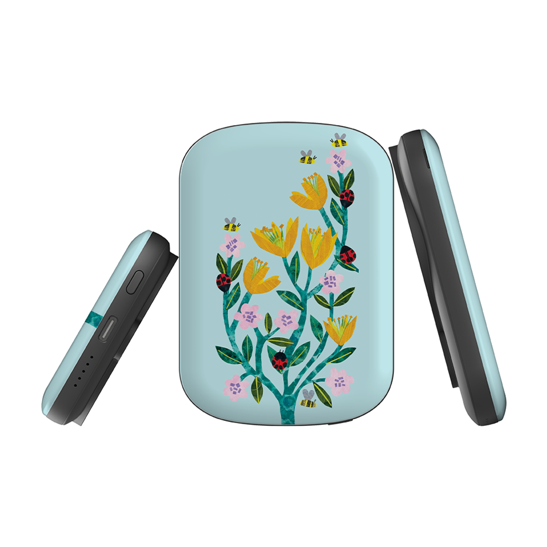 MagSafe Power Bank - Blossom and Ladybirds By Tracey English