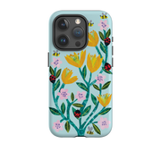 iPhone Tough Case - Blossoms And Ladybirds By Tracey English
