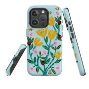 iPhone MagSafe Tough Case -  Blossom and Ladybirds By Tracey English