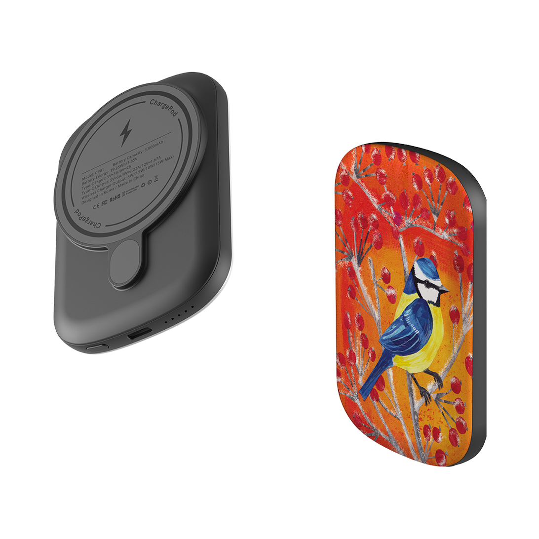 MagSafe Power Bank - Blue Tit By Tracey English