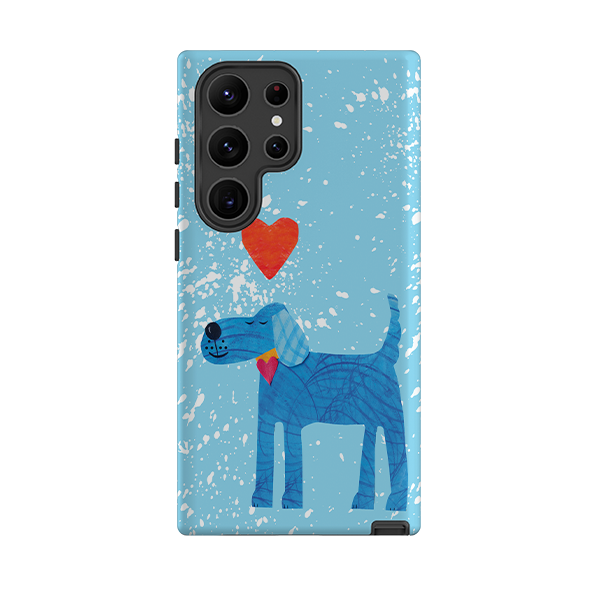 Samsung Tough Case - Blue Dog By Tracey English