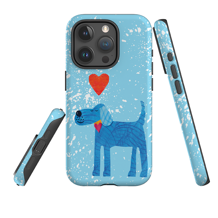 iPhone Tough Case - Blue Dog By Tracey English