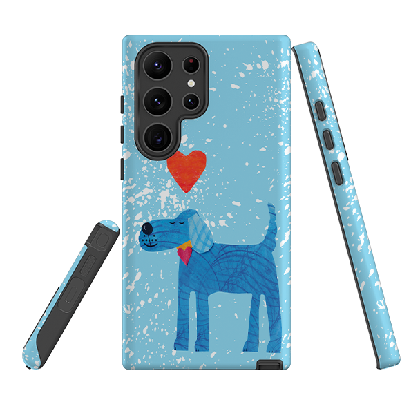 Samsung Tough Case - Blue Dog By Tracey English