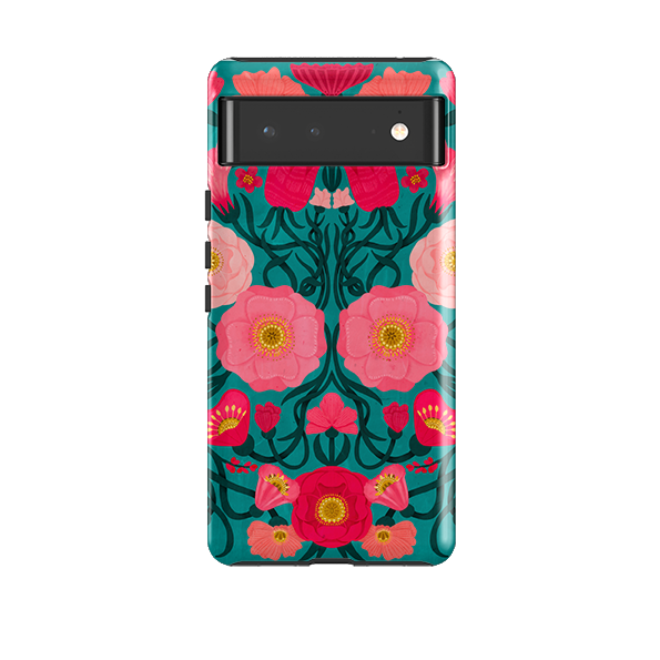 Google Tough Case -  Blue Flora By Nina Pace