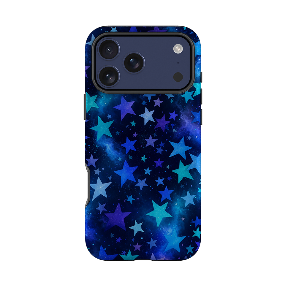 iPhone Tough Case - Blue Galaxy Star