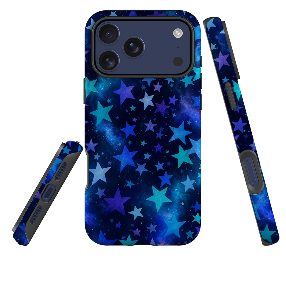 iPhone MagSafe Tough Case - Blue Galaxy Star