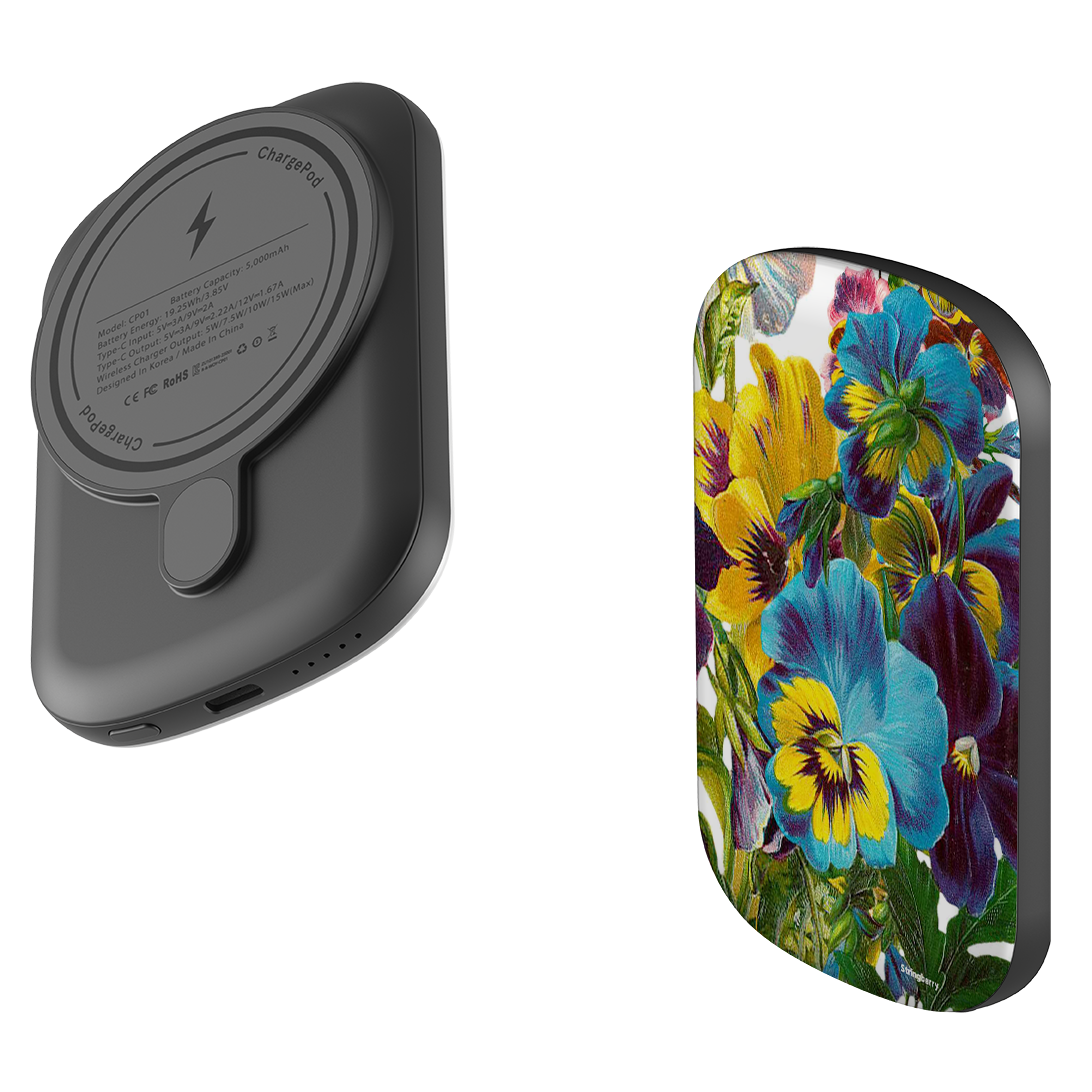 MagSafe Power Bank - Blue Garden