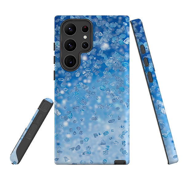 Samsung Tough Case - Blue Glitter (Case Does Not Glitter)