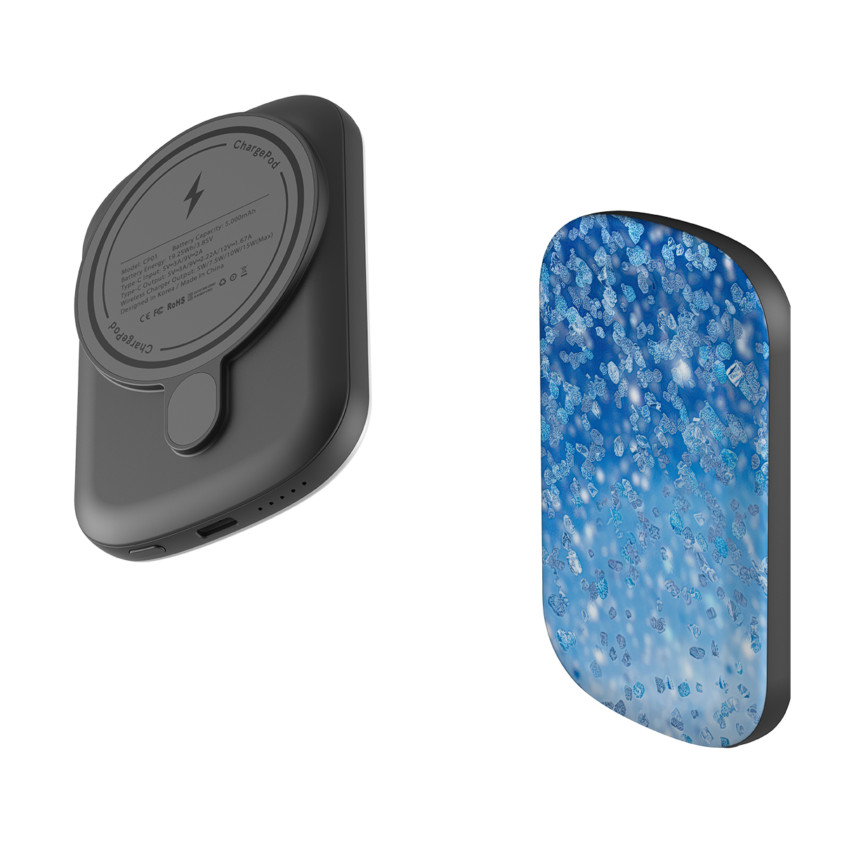 MagSafe Power Bank - Blue Glitter