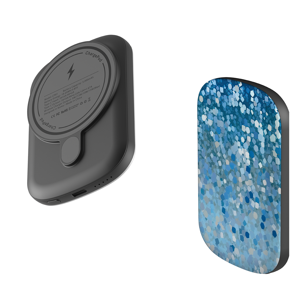 MagSafe Power Bank - Blue Glitter II