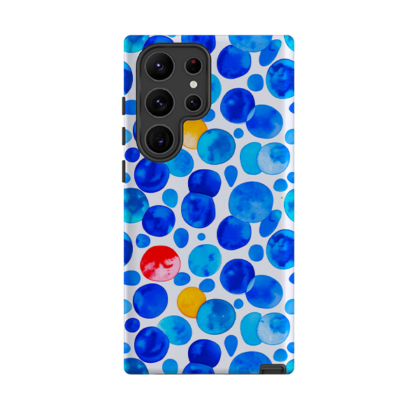 Samsung Tough  Case - Blue Moon Polka