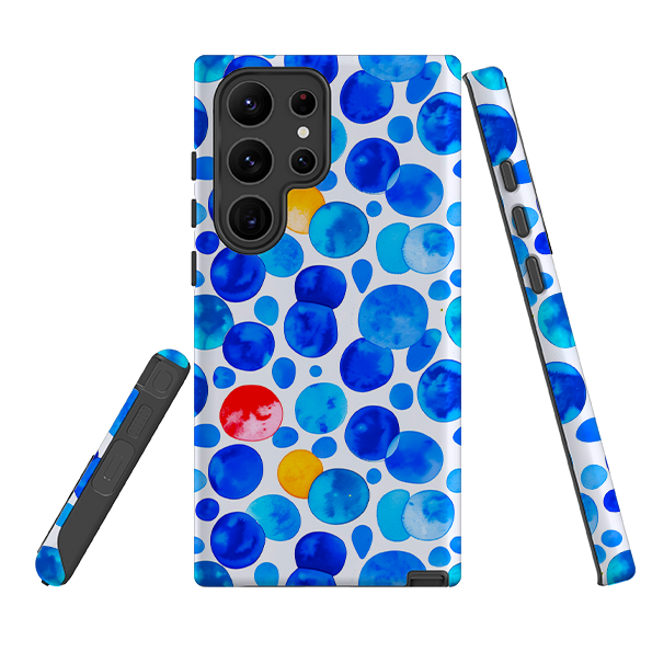 Samsung Tough  Case - Blue Moon Polka