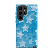 Samsung Tough Case - Blue Stars I  (Case Does Not Glitter)