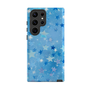 Samsung Tough Case - Blue Stars II  (Case Does Not Glitter)