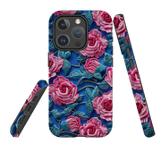 iPhone MagSafe Tough Case - Blue Summer Roses