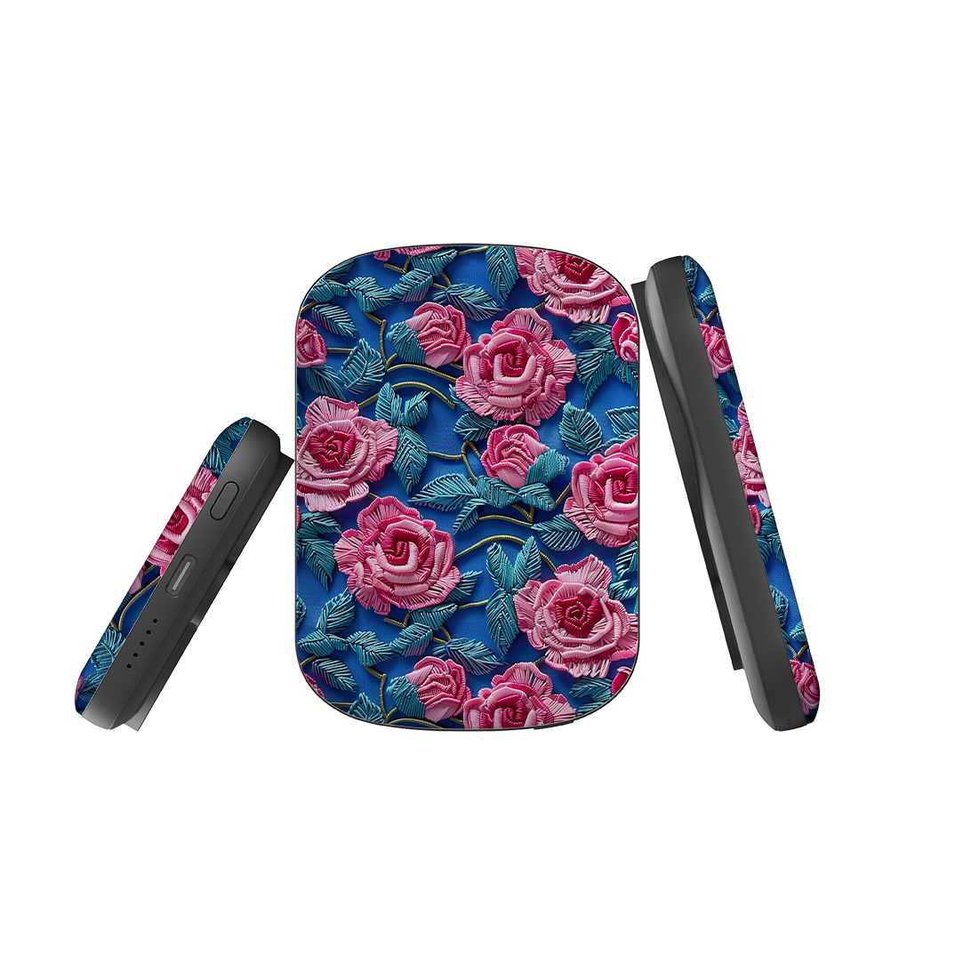 MagSafe Power Bank - Blue Summer Roses