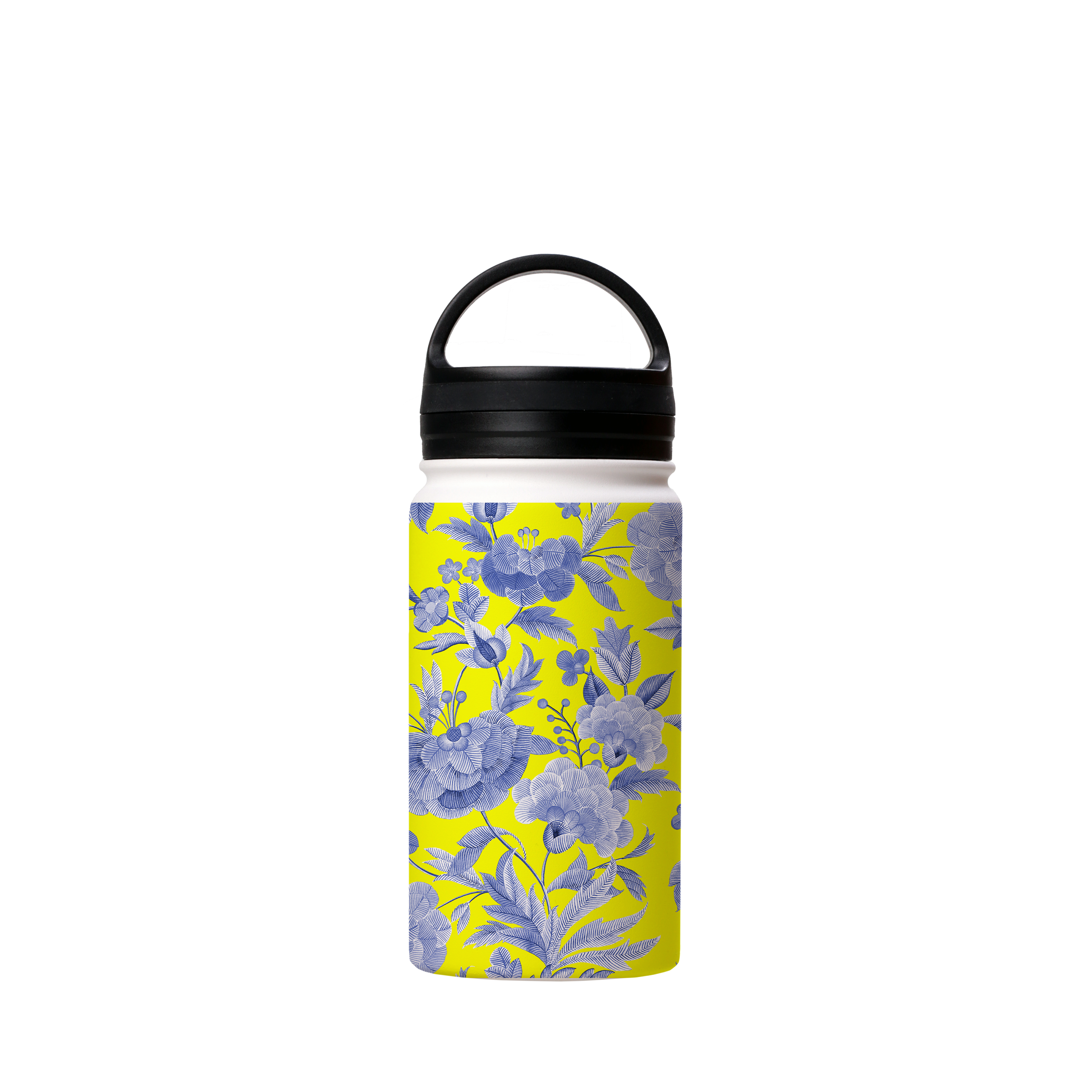 Blue Tapestry Yellow Insulated Stainless Steel Water Bottle