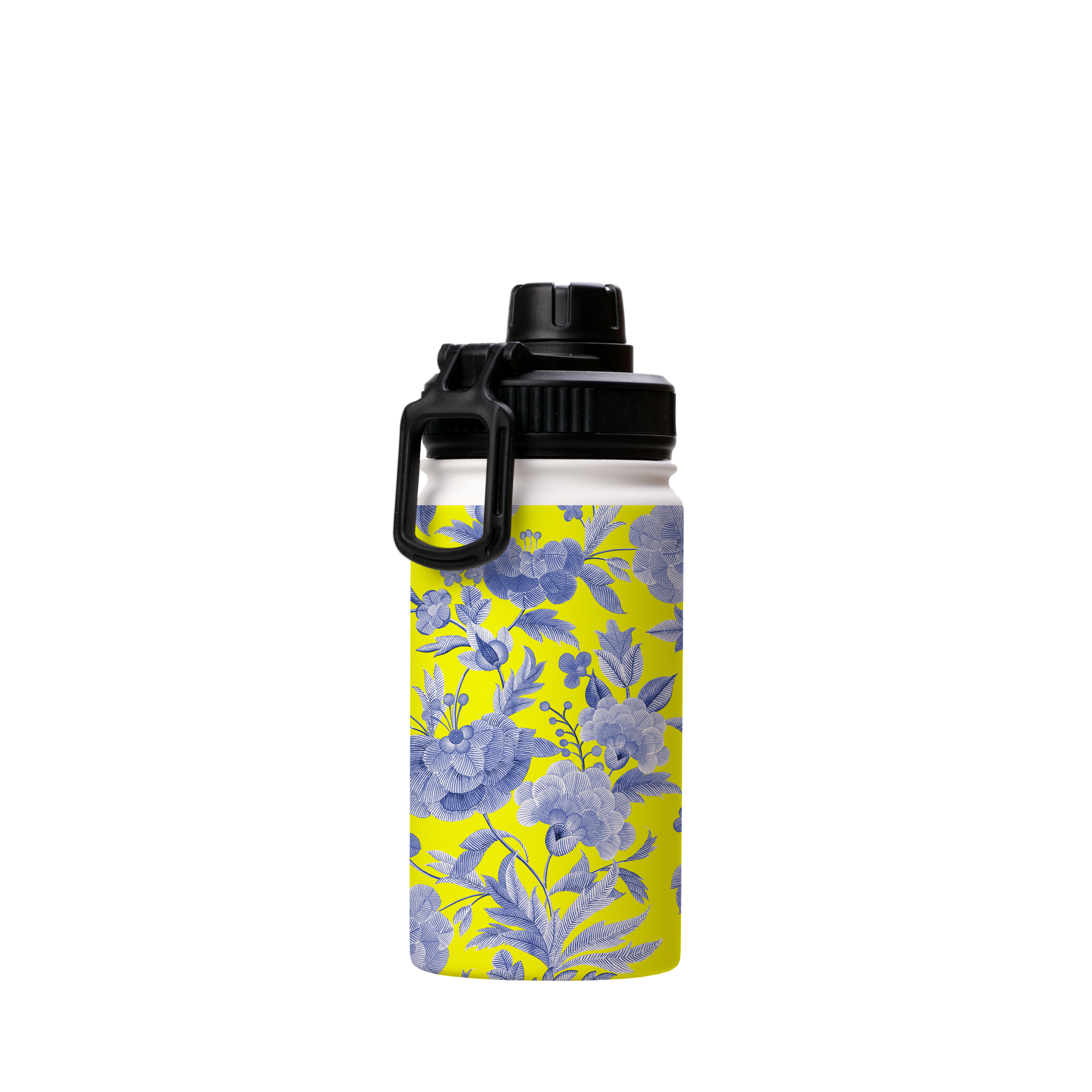 Blue Tapestry Yellow Insulated Stainless Steel Water Bottle