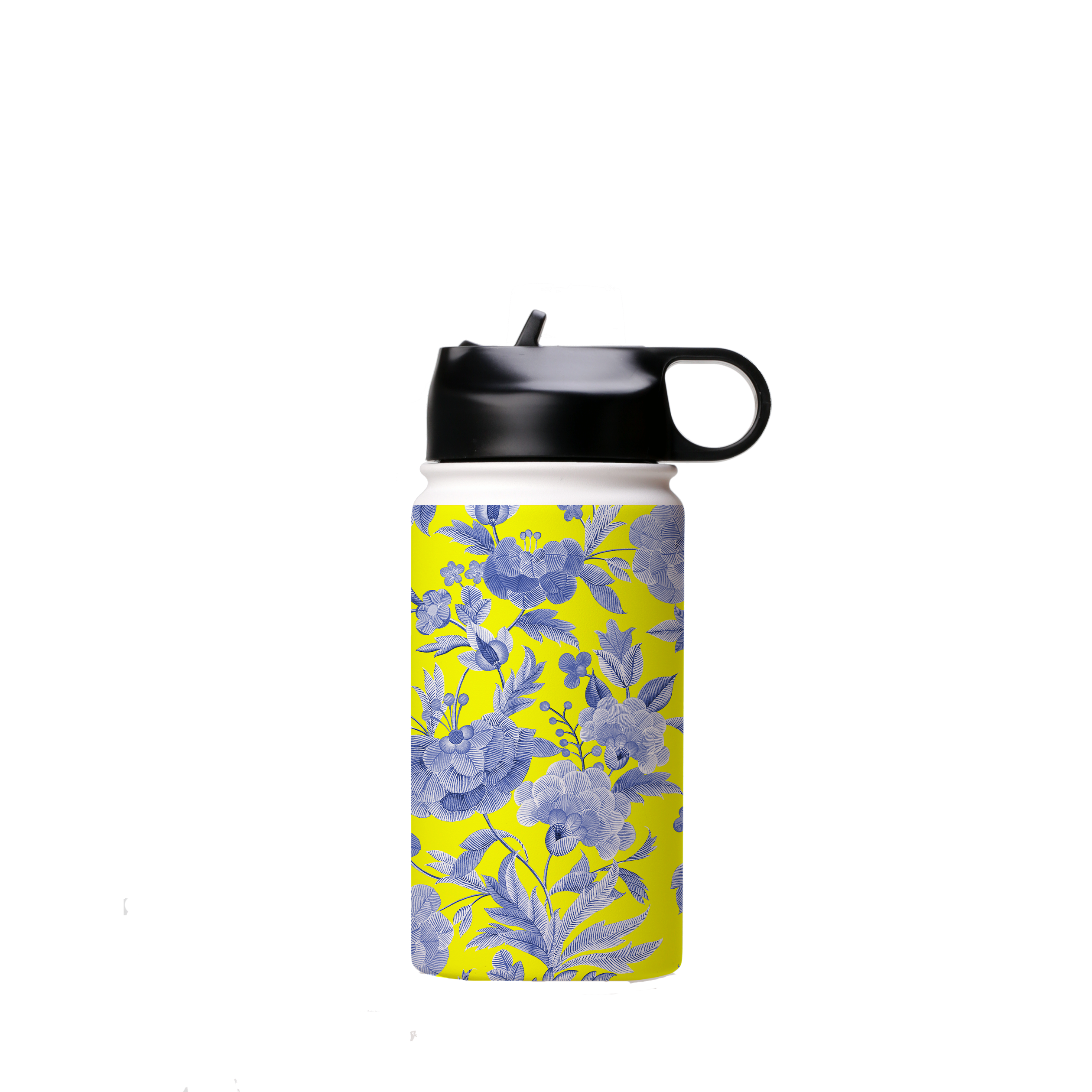 Blue Tapestry Yellow Insulated Stainless Steel Water Bottle