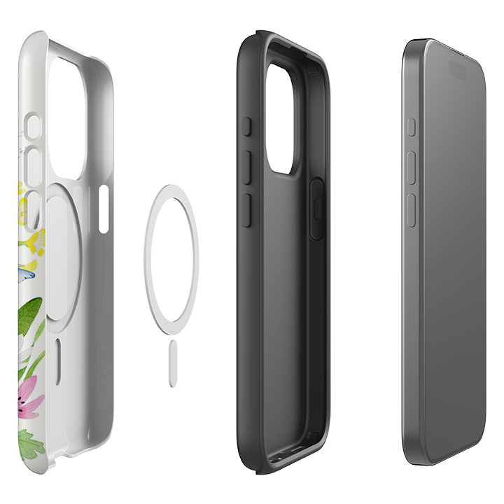 iPhone MagSafe Tough Case - Blue Tit Garden By Bex Parkin