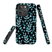 iPhone MagSafe Tough Case -  Blue Xmas Florals