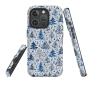 iPhone MagSafe Tough Case -  Blue Xmas Trees By Elisabeth Haager