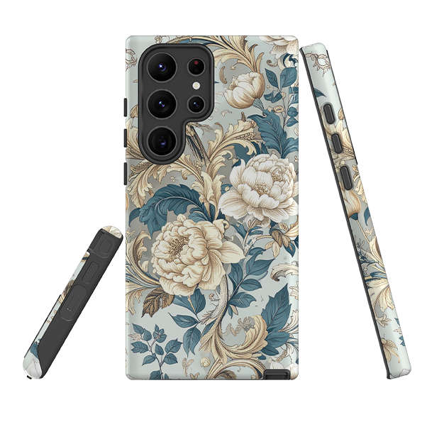 Samsung Tough  Case - Blue and Gold Summer
