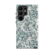 Samsung Tough Case - Blue peonies