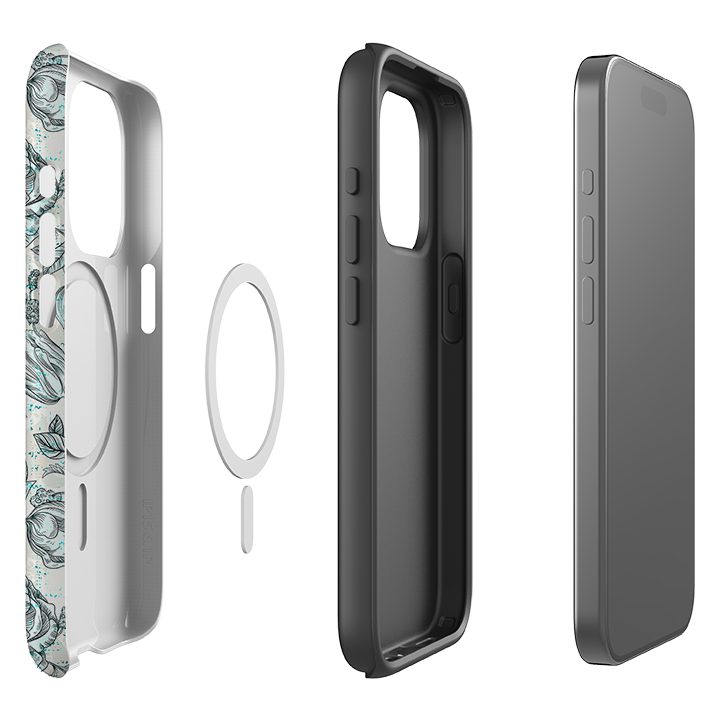iPhone MagSafe Tough Case -  Blue Peonies