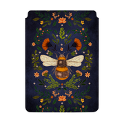 Botanical Bee Blue By Jade Mosinski Laptop, Kindle & iPad Sleeve