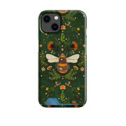 Botanical Bee Green By Jade Mosinski Case and Card Case