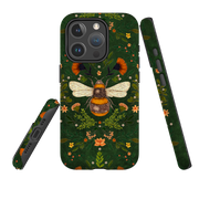 iPhone MagSafe Tough Case -  Botanical Bee Green By Jade Mosinski