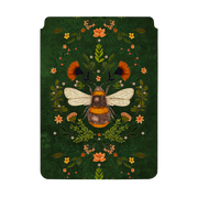 Botanical Bee Green By Jade Mosinski Laptop, Kindle & iPad Sleeve
