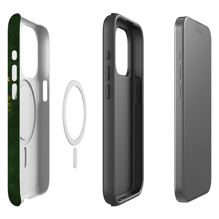 iPhone MagSafe Tough Case -  Botanical Bee Green By Jade Mosinski