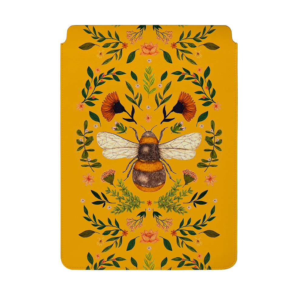 Botanical Bee Honey By Jade Mosinski Laptop, Kindle & iPad Sleeve