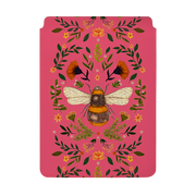Botanical Bee Peach By Jade Mosinski Laptop, Kindle & iPad Sleeve