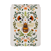 Botanical Bee White By Jade Mosinski Laptop, Kindle & iPad Sleeve