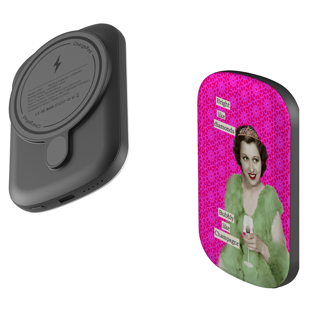 MagSafe Power Bank - Bright Like Diamonds By Clare Jordan