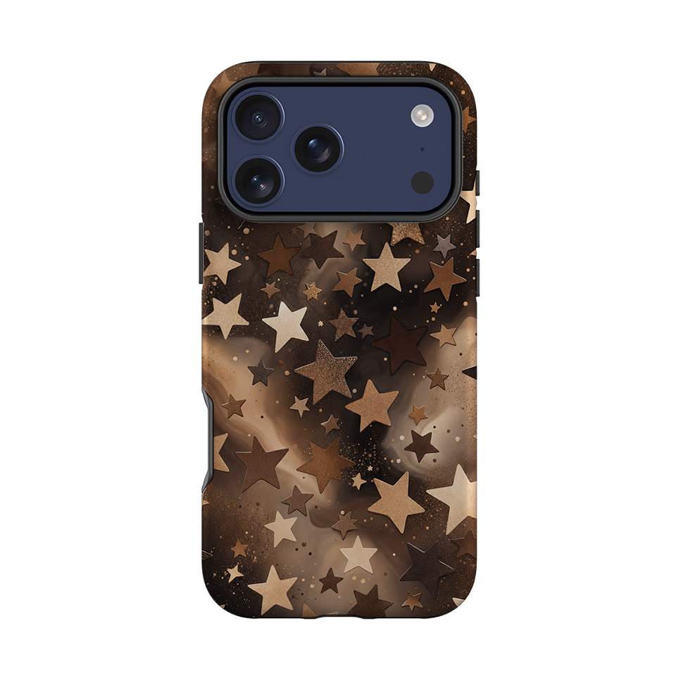 iPhone Tough Case - Bronze Galaxy Star