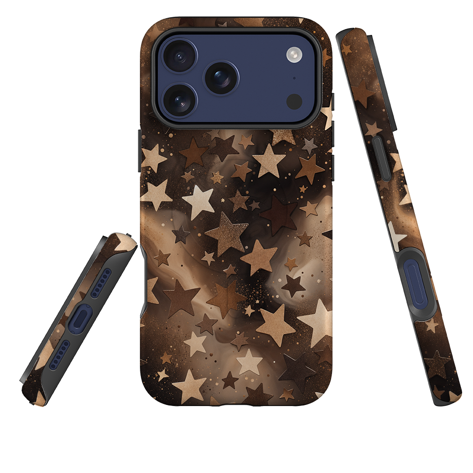 iPhone MagSafe Tough Case - Bronze Galaxy Star