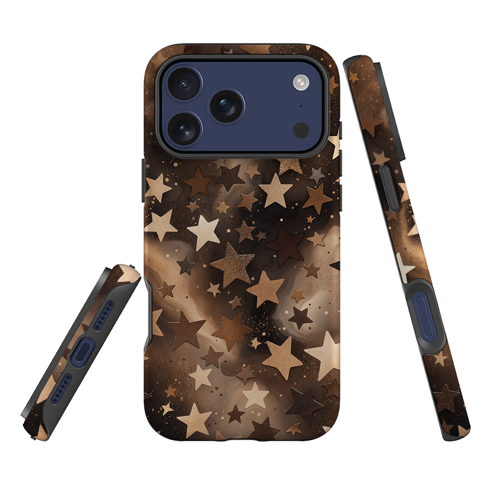 iPhone Tough Case - Bronze Galaxy Star