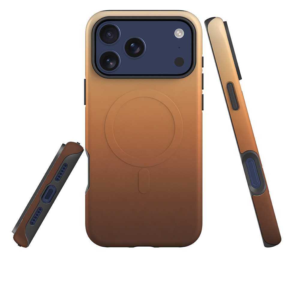 iPhone MagSafe Tough Case - Brown Ombre