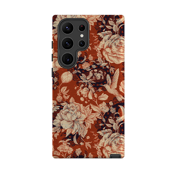 Samsung Tough Case - Brown Peonies