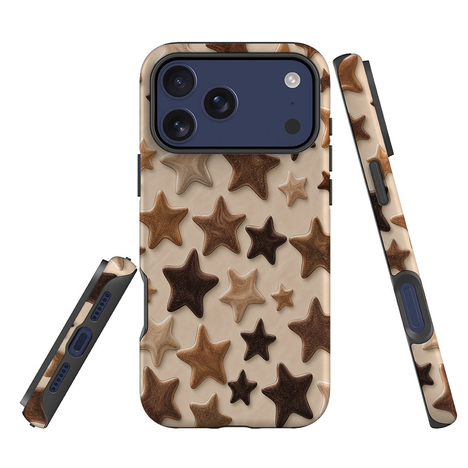 iPhone Tough Case - Brown Star