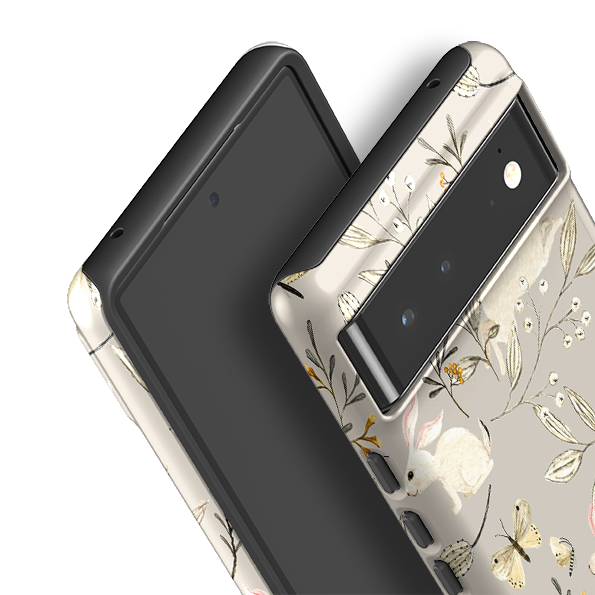 Google Tough Case -  Bunnies Grey By Katherine Quinn
