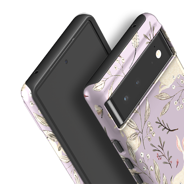 Google Tough Case -  Bunnies Mauve By Katherine Quinn