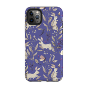 iPhone Tough Case - Bunnies Periwinkle By Katherine Quinn