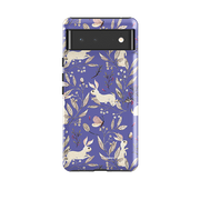 Google Tough Case -  Bunnies Periwinkle By Katherine Quinn
