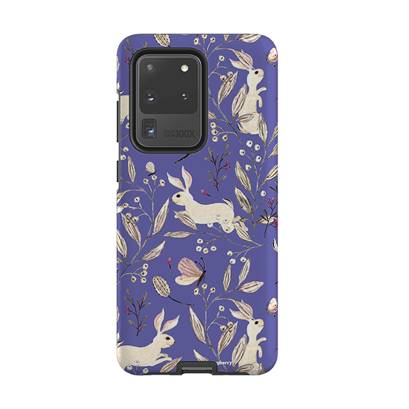 Samsung Tough Case - Bunnies Periwinkle By Katherine Quinn